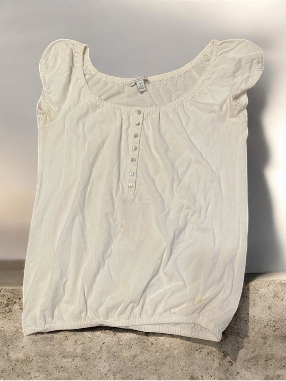 American Eagle Outfitters Short Sleeve Textured Top, Small